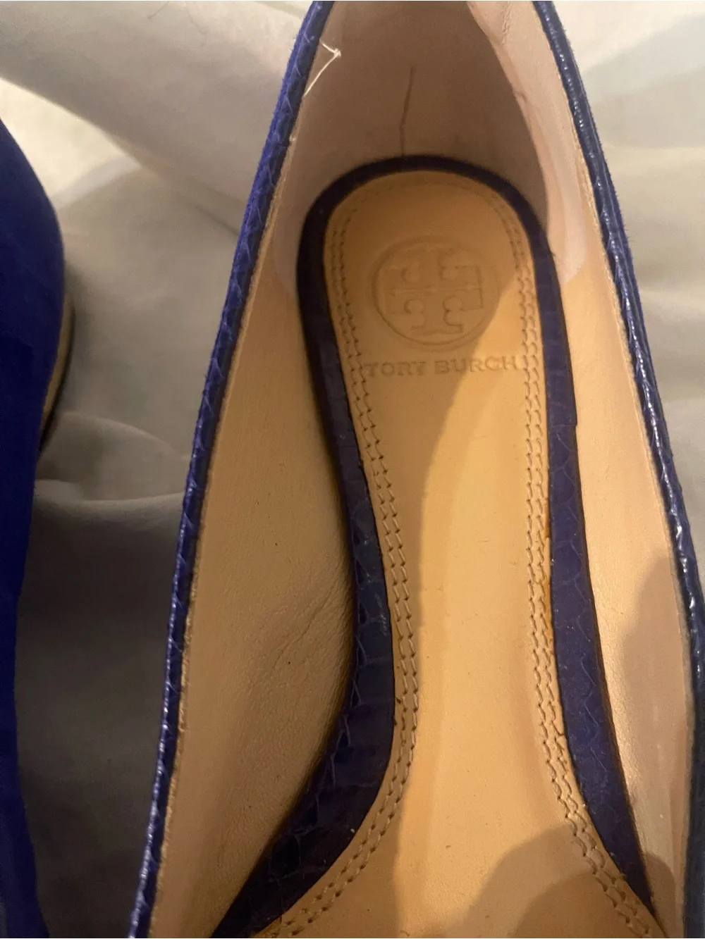 Tory Burch Suede Pointy Flats